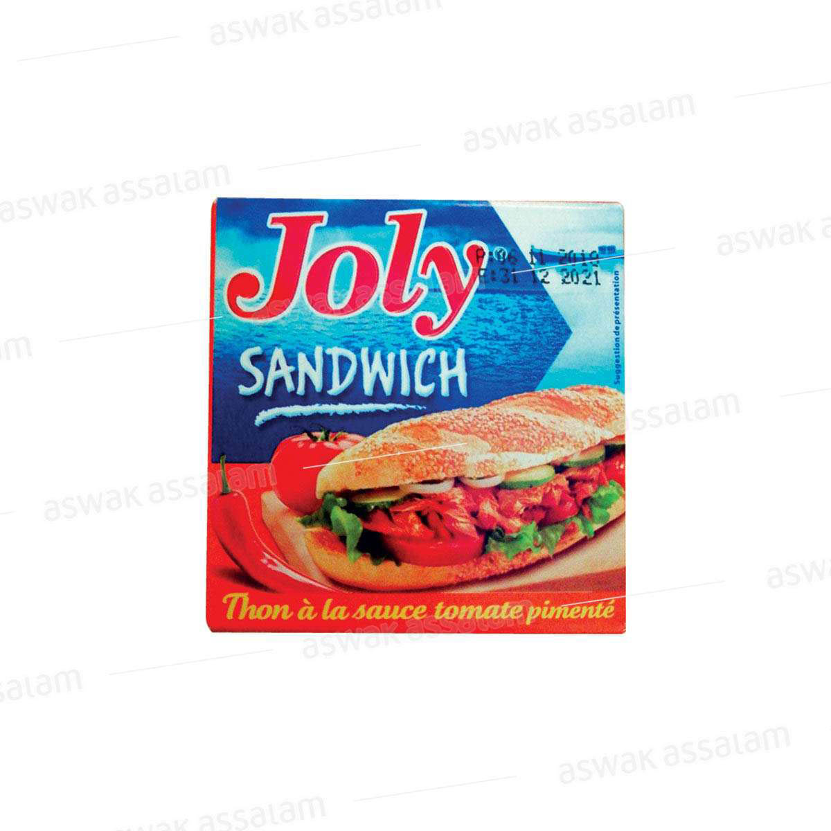 THON SANDWICH SAUCE TOMATE PIMENTEE 80G JOLY