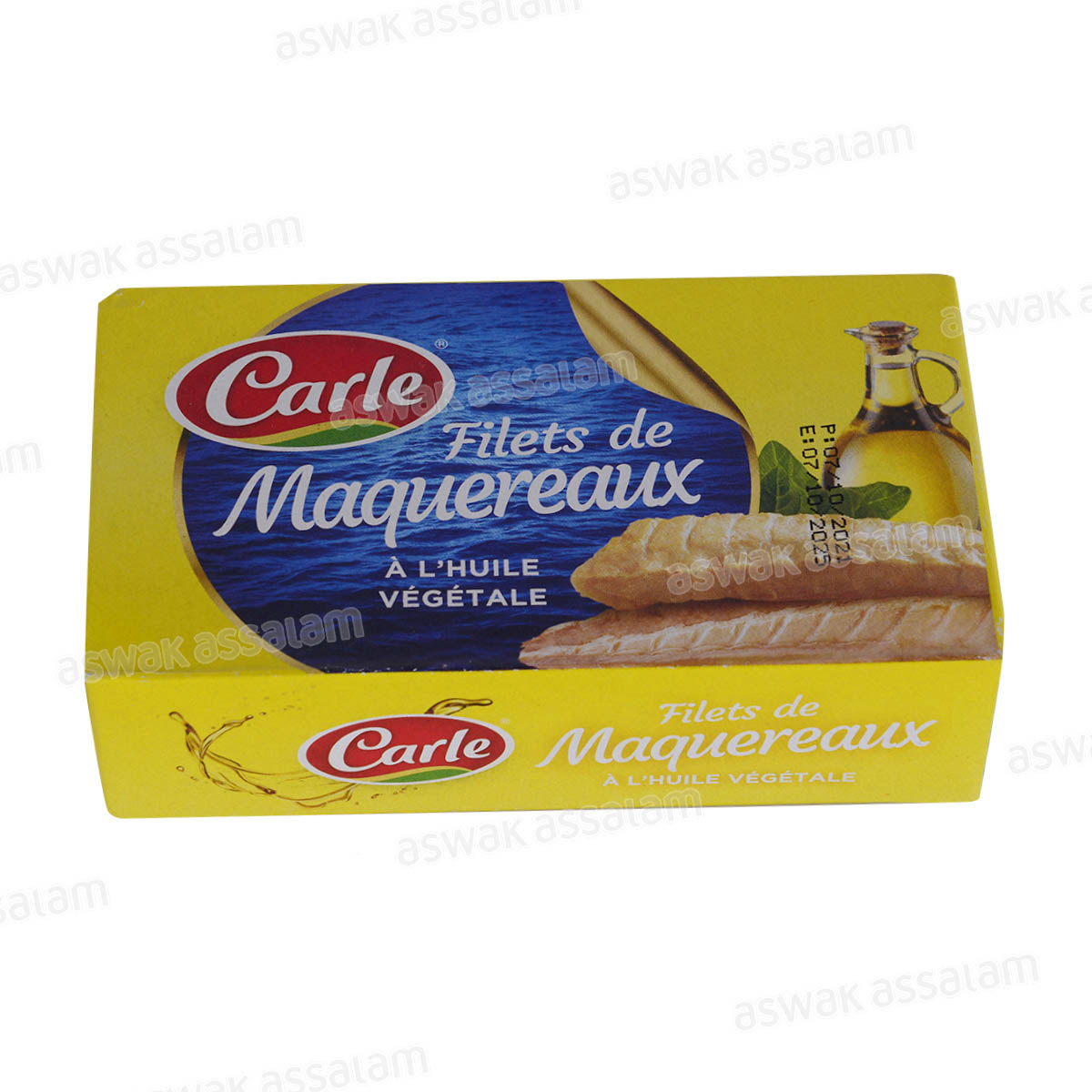 FILETS DE MAQUEREAUX A L'HUILE VEGETALE 125G CARLE