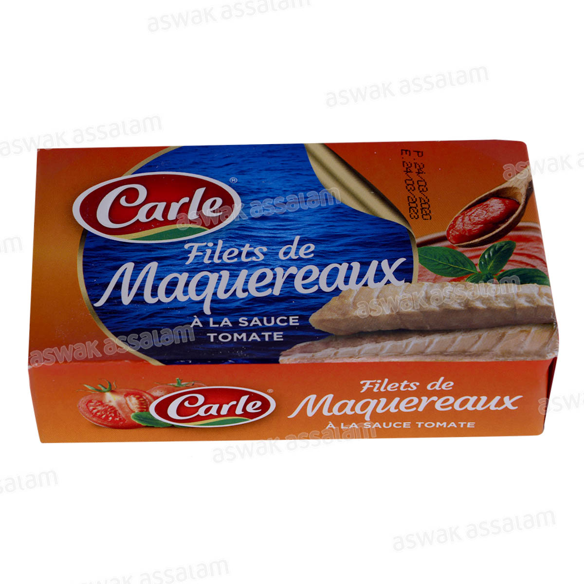 FILETS DE MAQUEREAUX A LA SAUCE TOMATE 125G CARLE