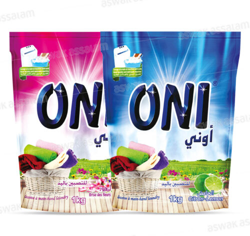 LOT DE 2 LESSIVES MAINS 1KG ONI (-50% SUR LE 2EME)