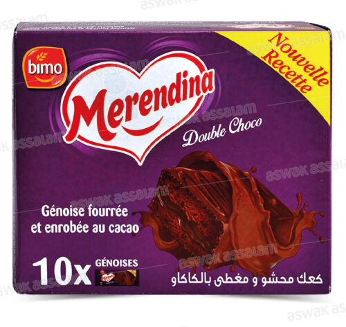 GENOISE FOURREE ET ENROBEE AU CACAO 10*36G PACK MERENDINA