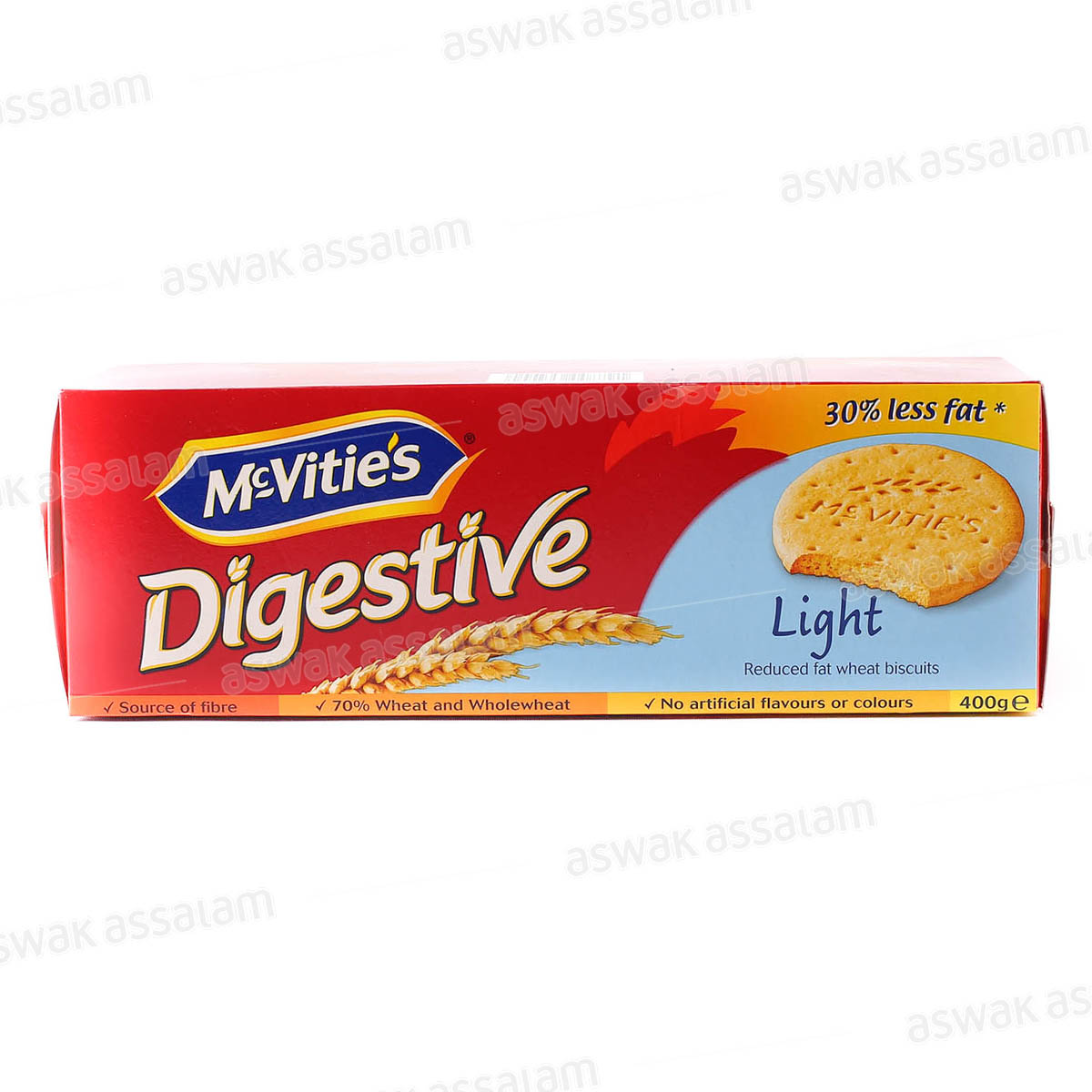 BISCUIT DIGESTIVE LIGHT 400G MCVITIE'S