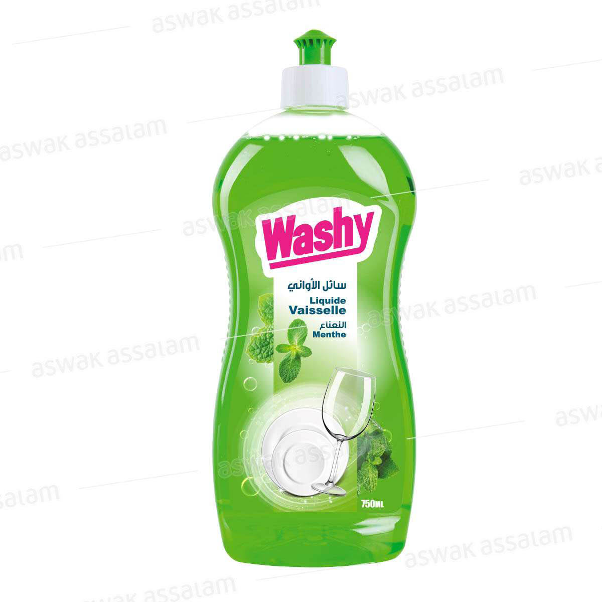 LIQUIDE VAISSELLE MENTHE 750ML WASHY