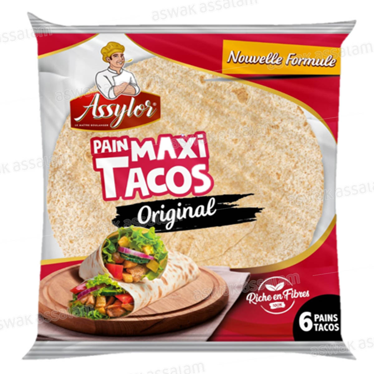 PAIN TACOS MAXI ORIGINAL 6 UNITES ASSYLOR