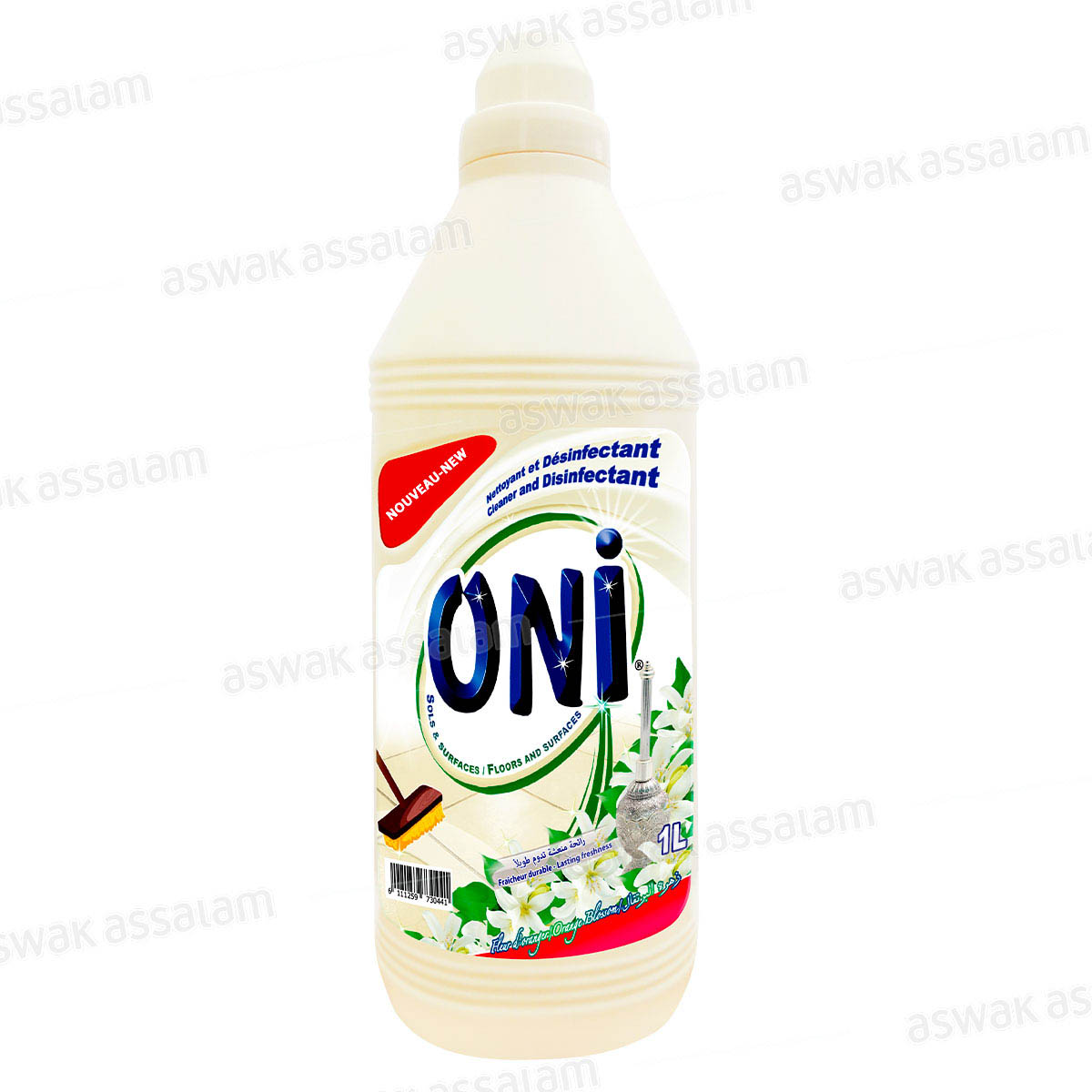 NETTOYANT SOL FLEUR D'ORANGER 1L ONI