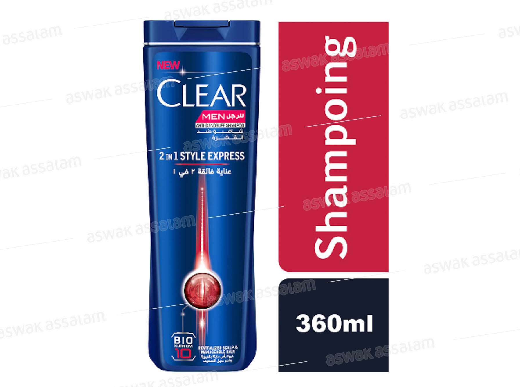 SHAMPOOING 2 EN 1 STYLE EXPRESS 360ML CLEAR