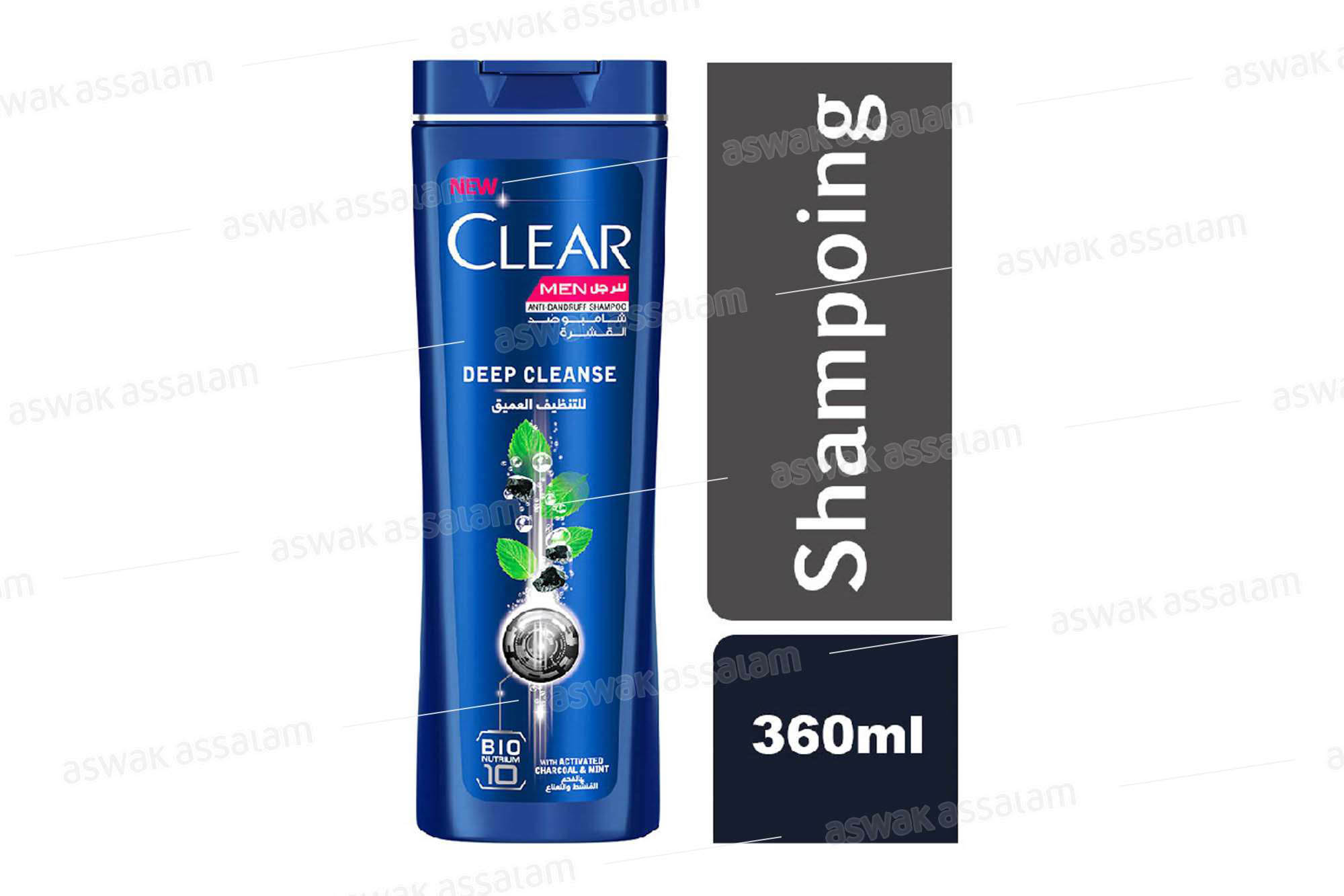 SHAMPOOING DEEP CLEANSE 360ML CLEAR