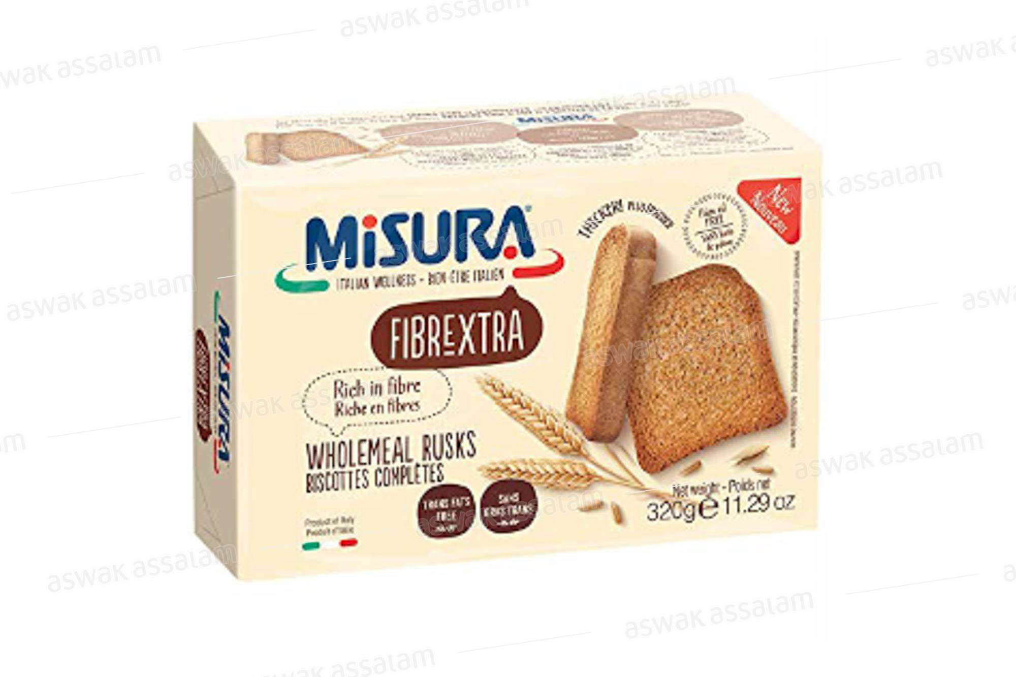 BISCOTTES BLE ENTIER 320G MISURA
