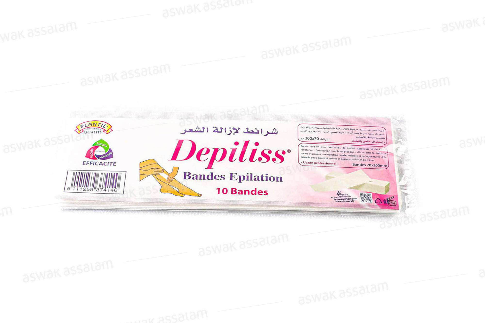BANDES EPILATION 10 PIECES DEPILISS