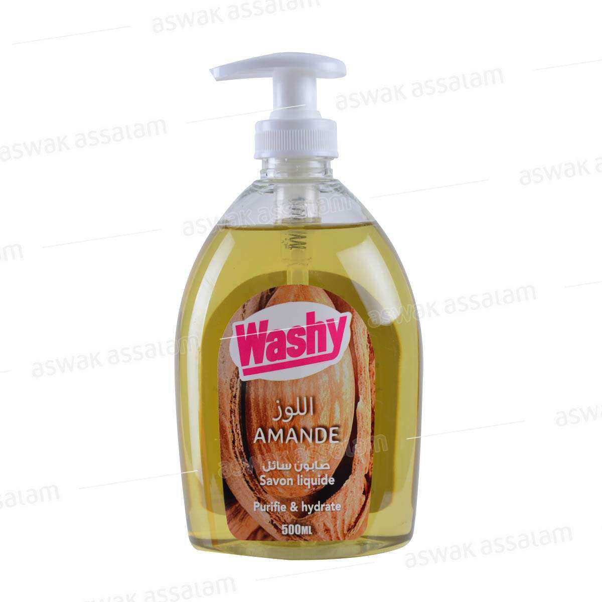 SAVON LIQUIDE AMANDE 500ML WASHY