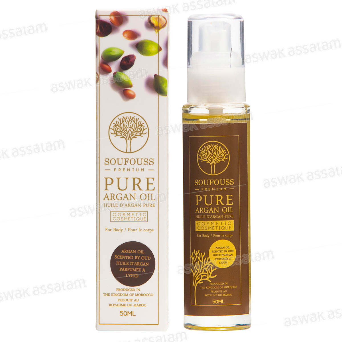 HUILE D'ARGAN COSMETIQUE A L'OUD 50ML