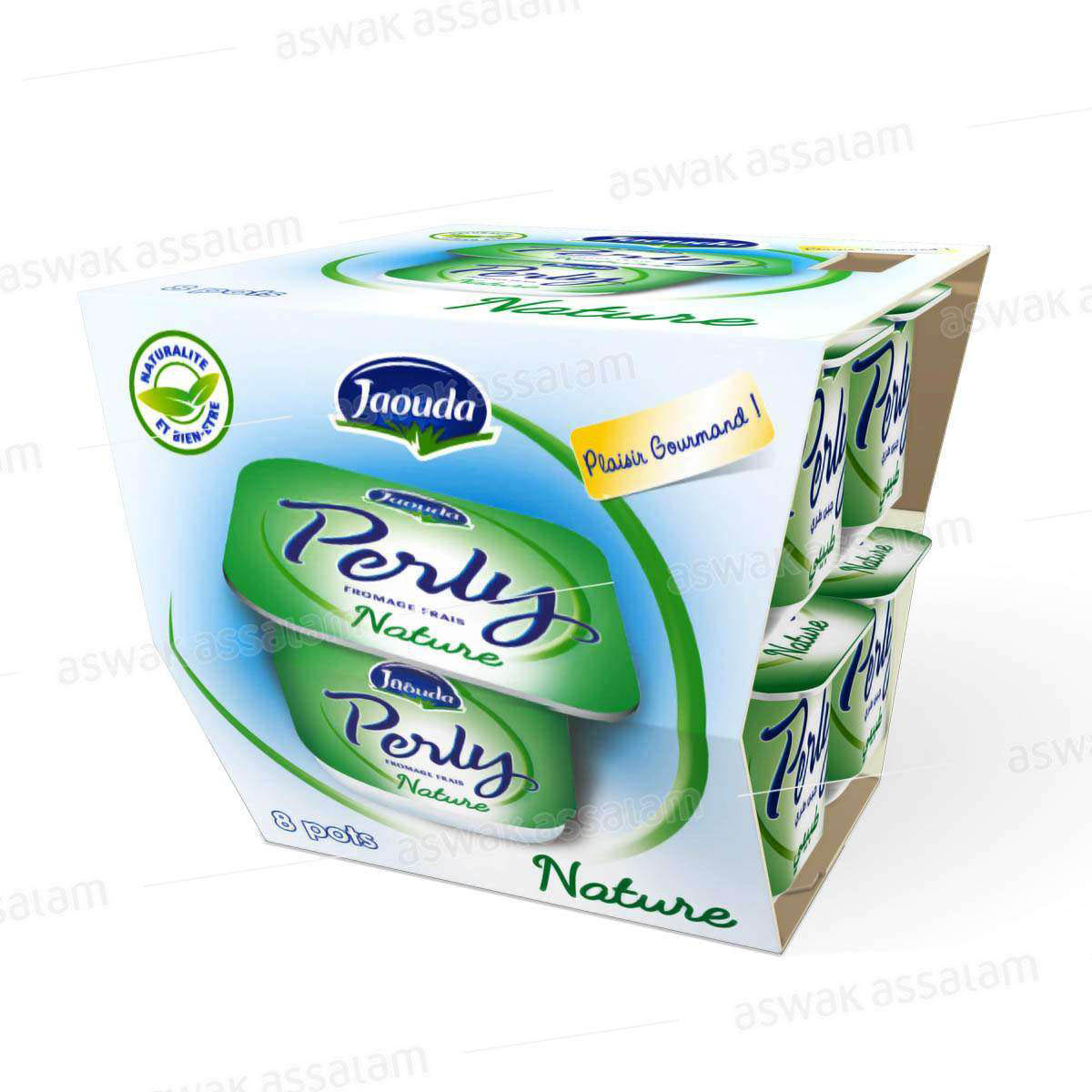 FROMAGE PERLY NATURE 8*85G PACK JAOUDA