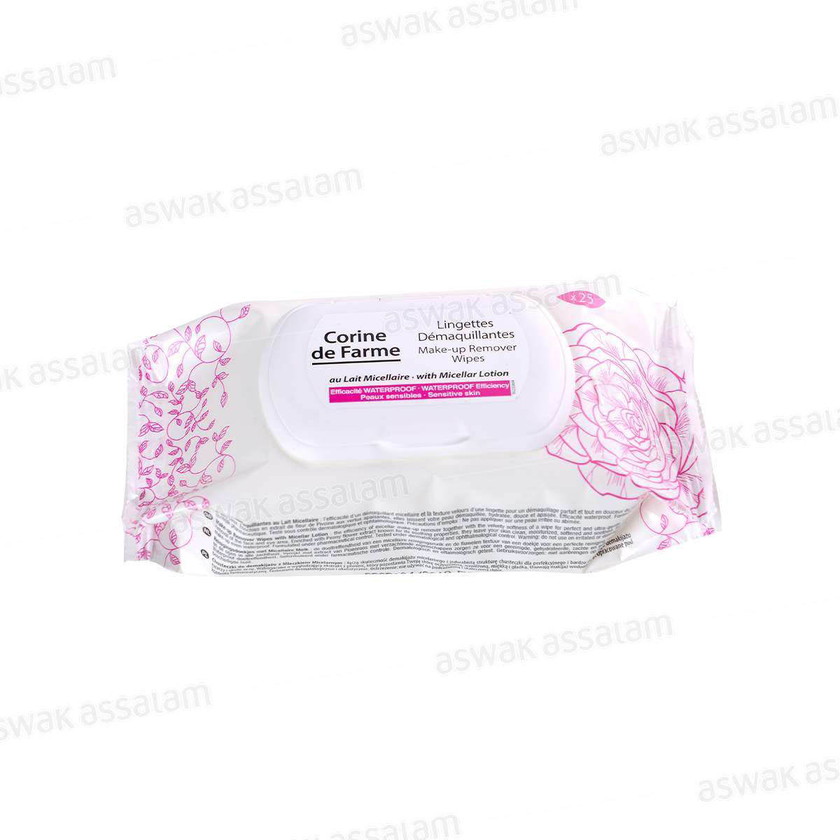 LINGETTES DEMAQUILLANTES 25 UNITES CORINE DE FARME