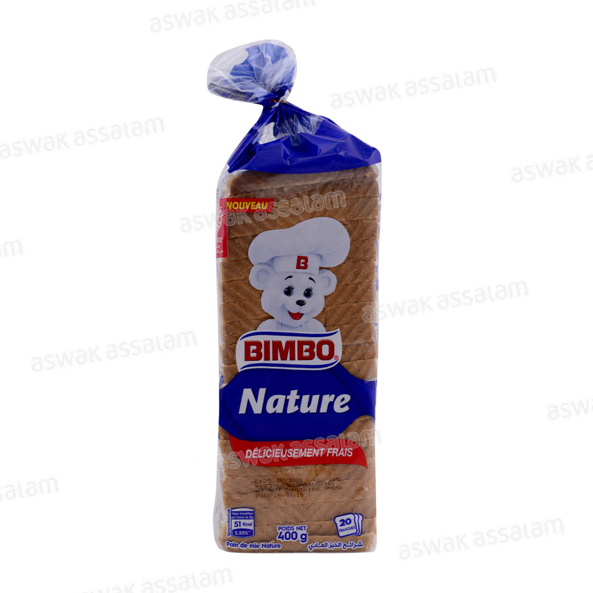 PAIN DE MIE NATURE 400G BIMBO