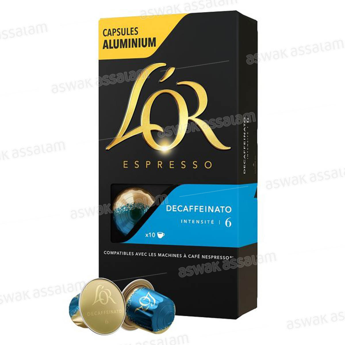 CAFE 10 CAPSULES N°06 DECAFFEINATO L'OR