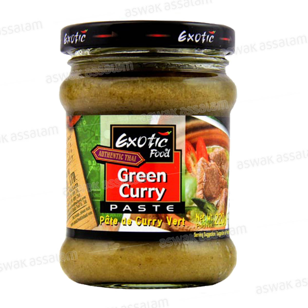 PATE DE CURRY VERT 220G EXOTIC FOOD