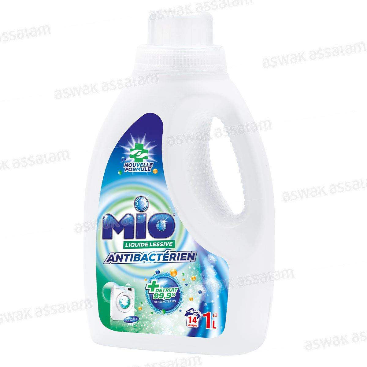 LESSIVE MACHINE LIQUIDE ANTIBACTERIEN 1L