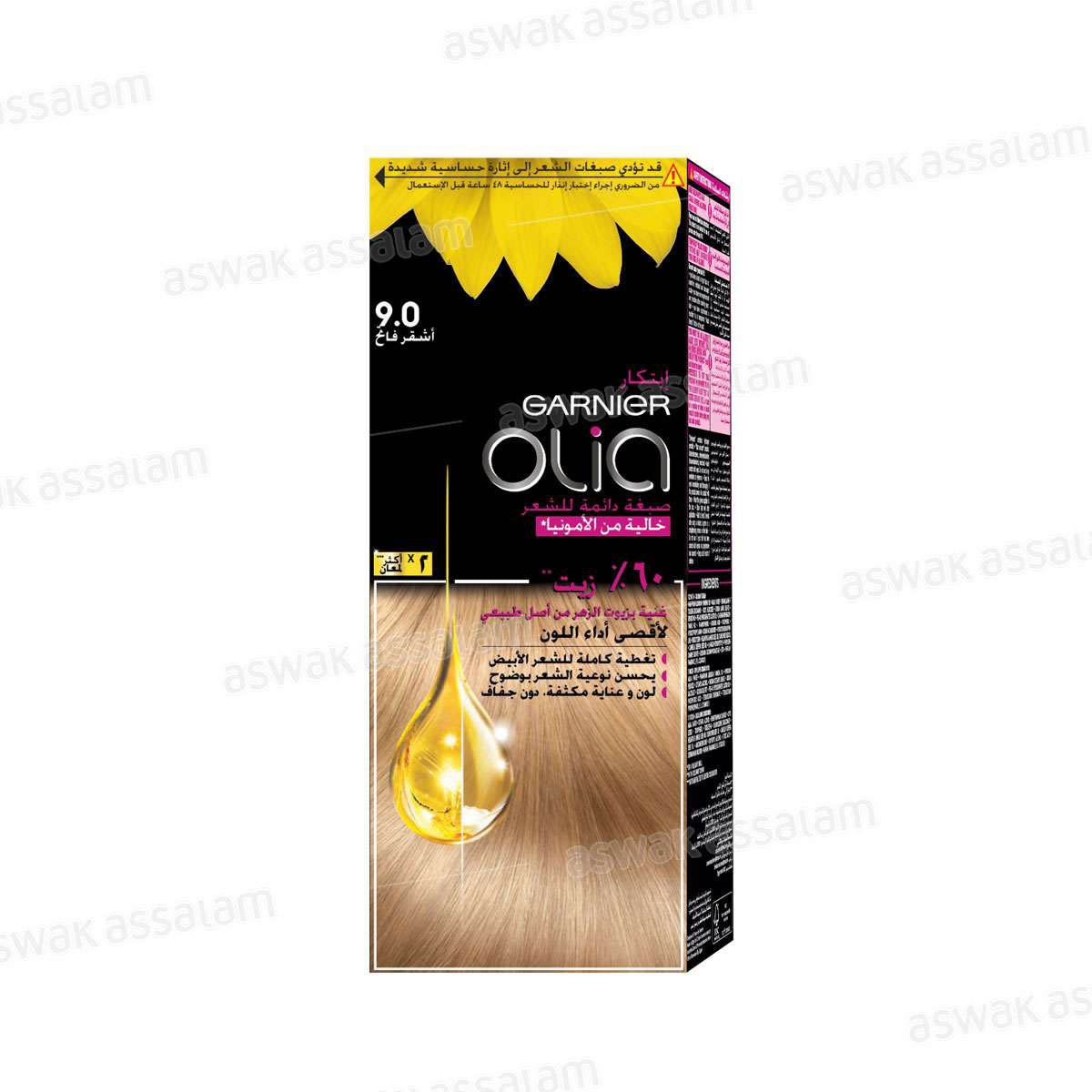 COLORATION 9.0 BLOND CLAIR RADIEUX OLIA GARNIER