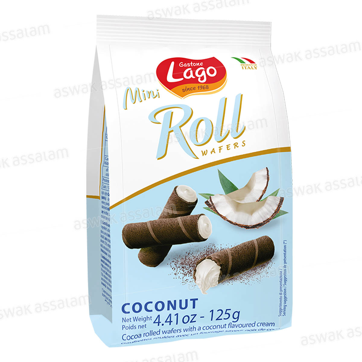 MINI-ROLL FOURRES COCONUT 125G GASTONE LAGO
