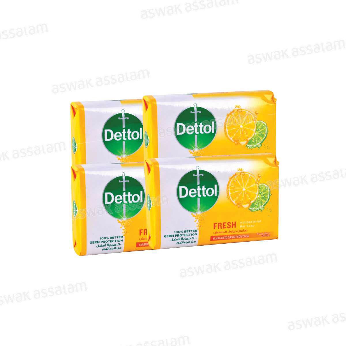 PACK DE 4 SAVONS 120G DETTOL