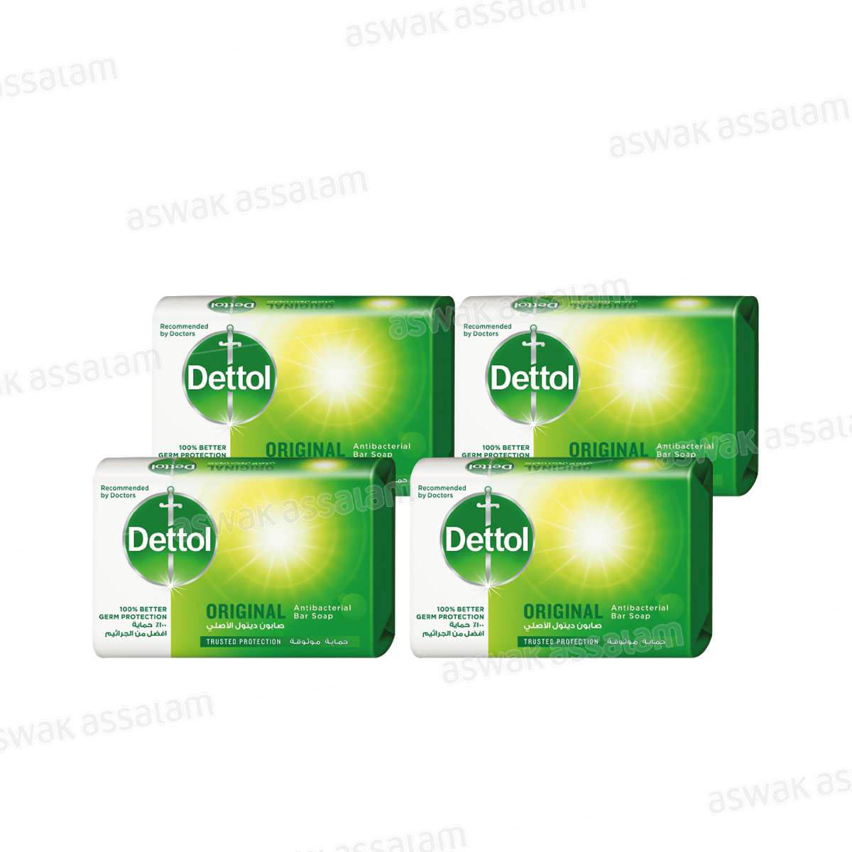 SAVON ORIGINAL 120G X 4 UNITES DETTOL