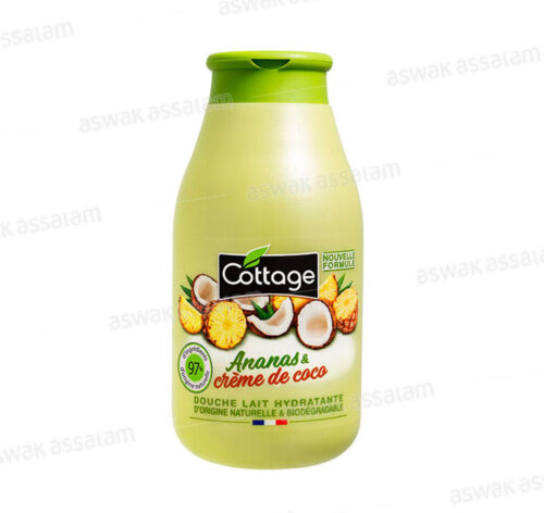 DOUCHE LAIT HYDRATANTE ANANAS & CREME DE COCO 250ML COTTAGE