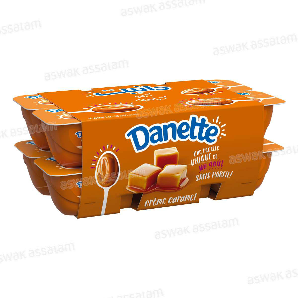 CREME DESSERT DANETTE CARAMEL 12*80G PACK DANONE
