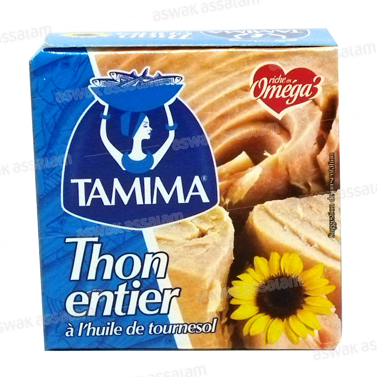 THON ENTIER A L'HUILE DE TOURNESOL 80G TAMIMA