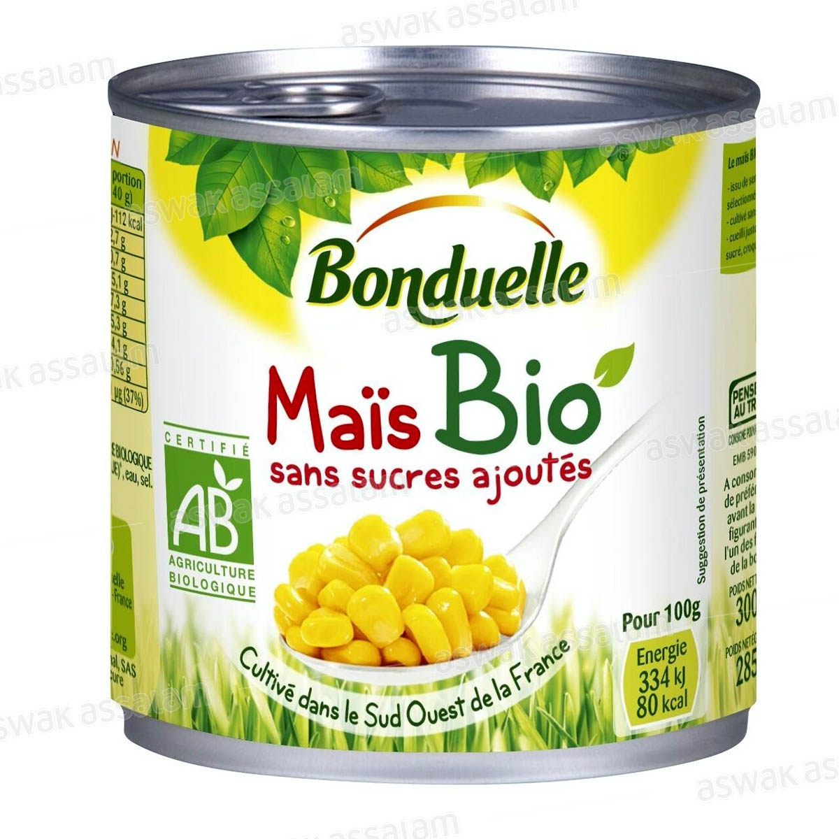 MAIS BIO SANS SUCRES AJOUTES 300G BONDUELLE