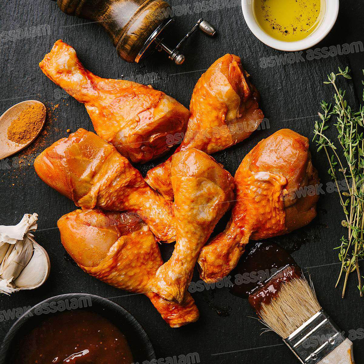 PILONS DE POULET MARINES 1KG