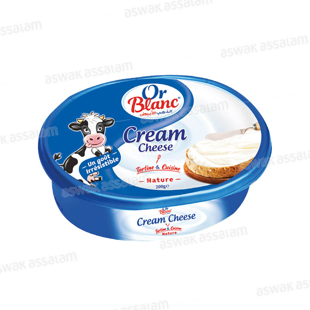 FROMAGE A TARTINER 200G OR BLANC