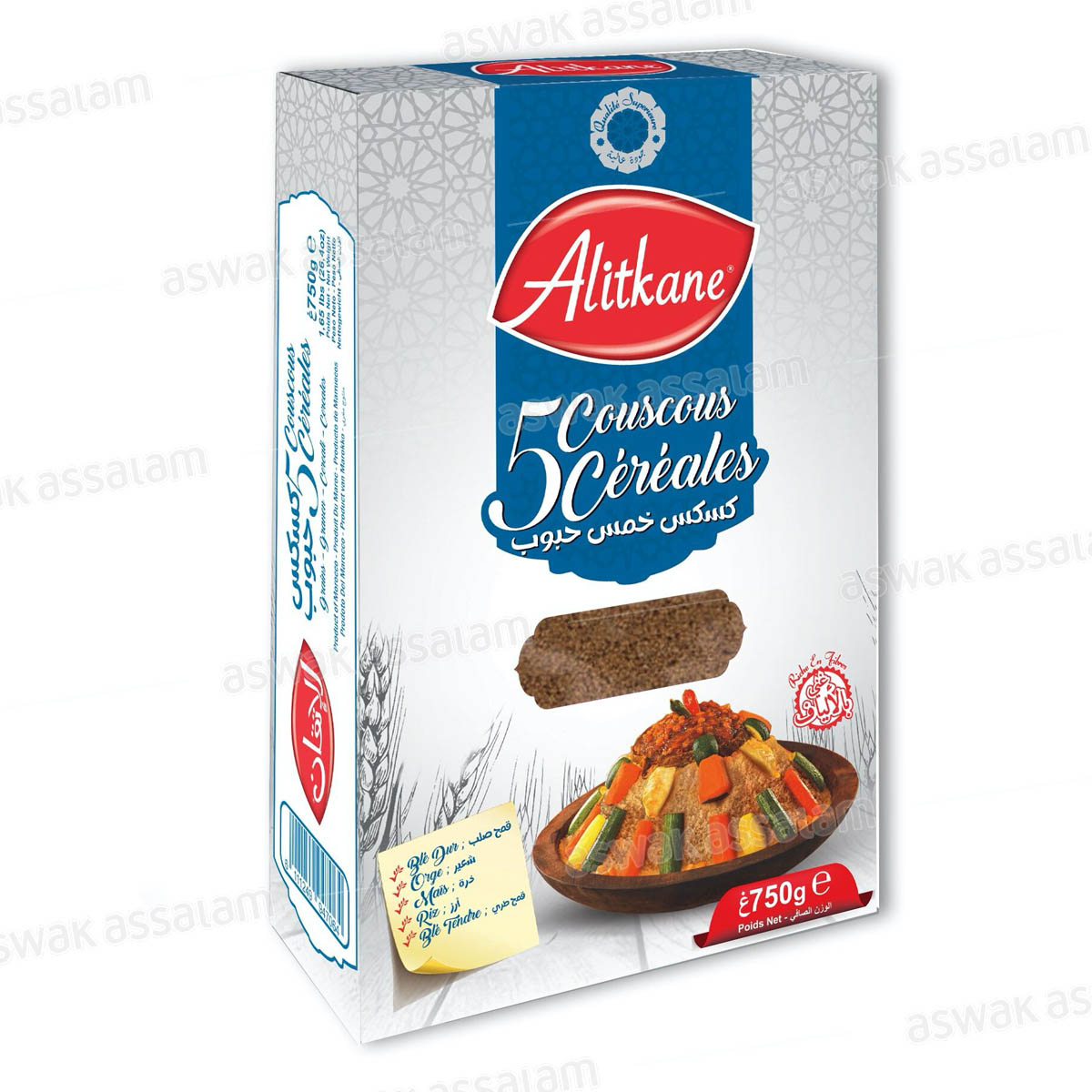 COUSCOUS 5 CEREALES 750G ALITKANE