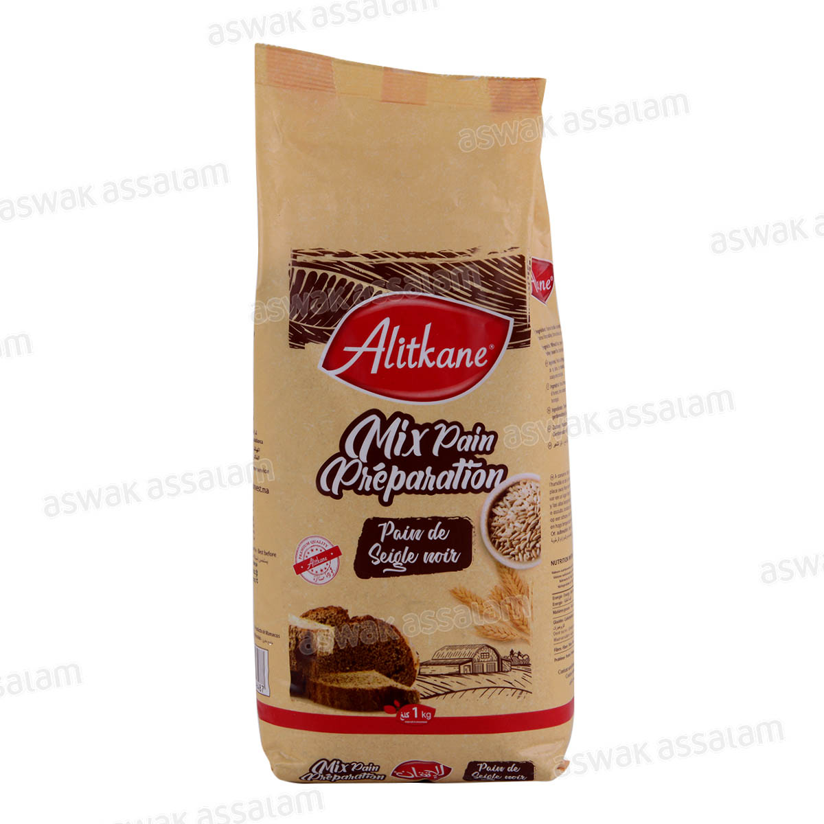 PREPARATION MIX PAIN DE SEIGLE 1KG AL ITKANE