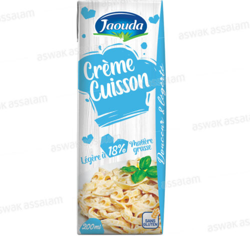 CREME DE CUISSON LEGERE 18% M.G 200ML JAOUDA