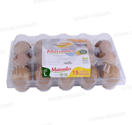OEUF CALIBRE 63/73G BOITE DE 15 MATINALE