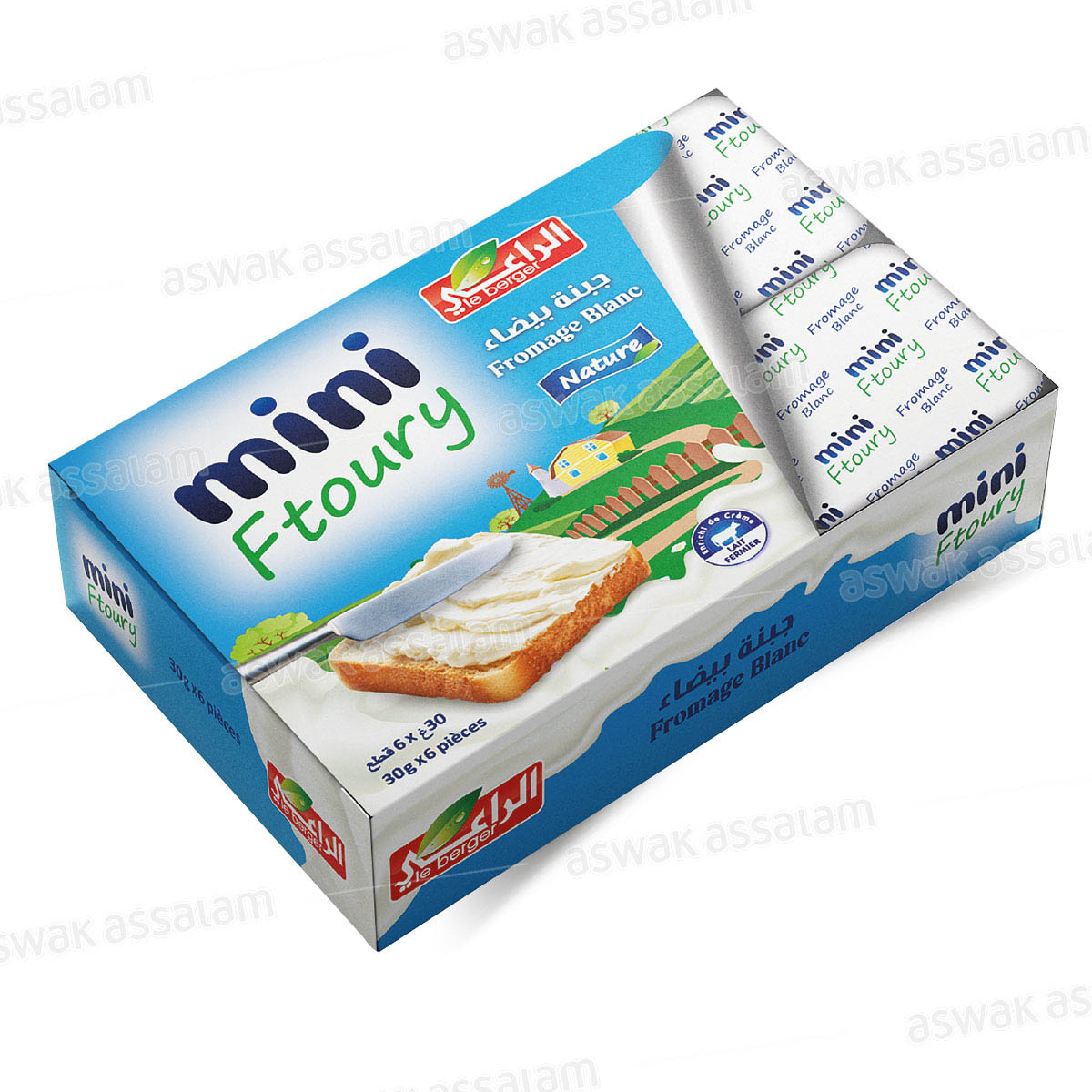 FROMAGE BLANC 6 PORTIONS MINI FTOURY LE BERGER