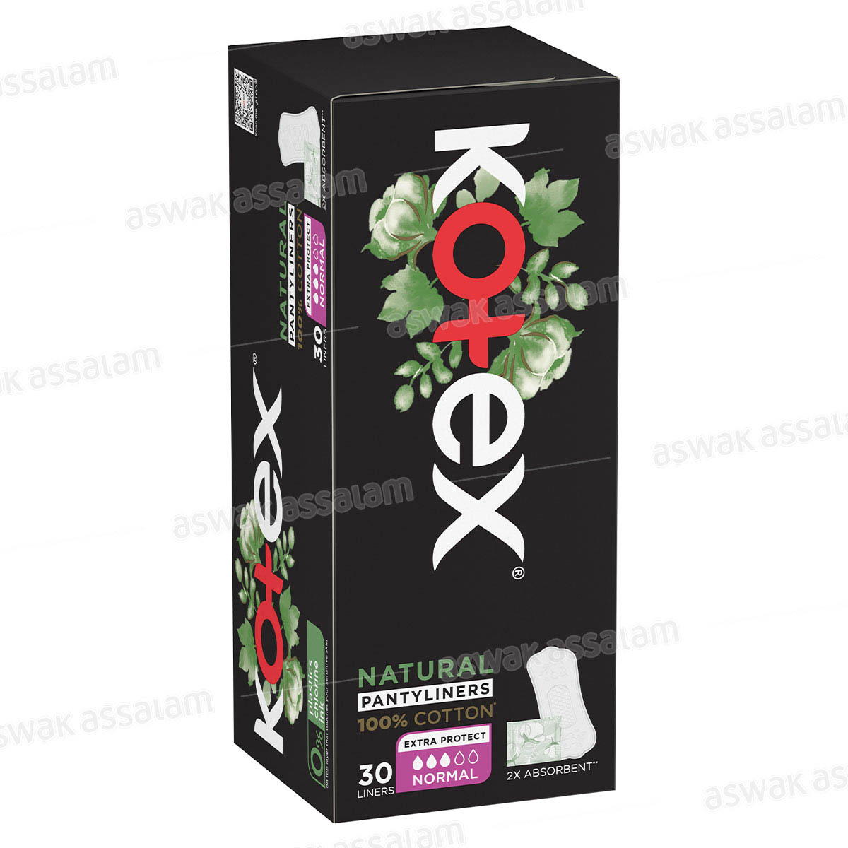 PROTEGE SLIP NORMAL 100% COTON EMBALLE 30 UNITES KOTEX