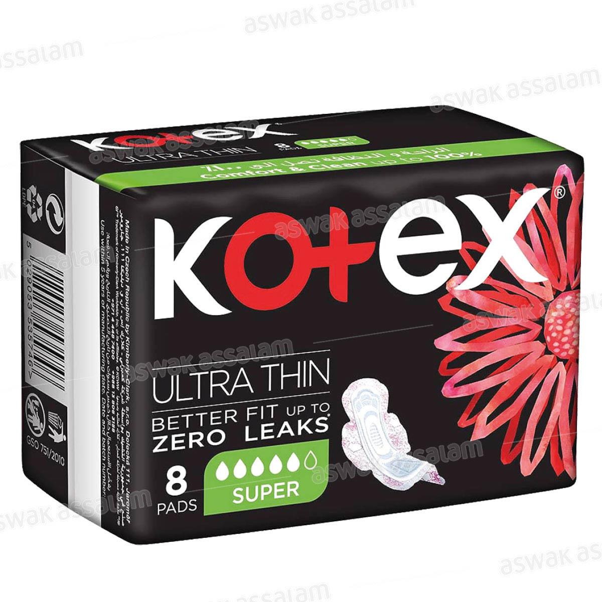 SERVIETTES HYGIENIQUES ULTRA FINES  8 UNITES KOTEX 