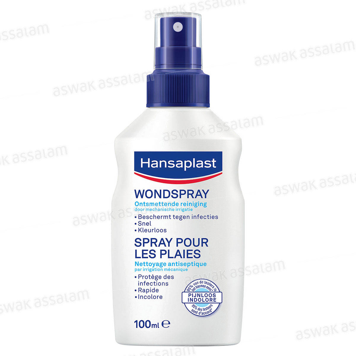 SPRAY NETTOYANT ANTISEPTIQUE INDOLORE POUR PLAIES 100ML HANSAPLAST