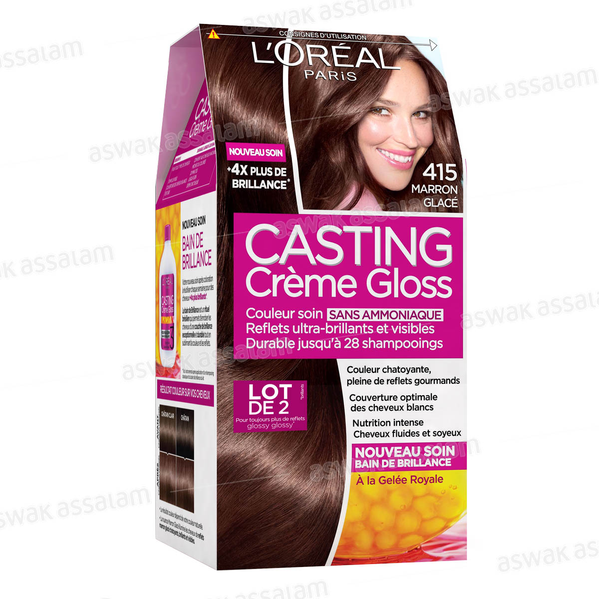 COLORATION CREME GLOSS MARRON GLACE 415 CASTING