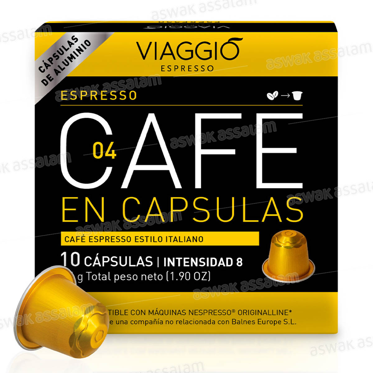 CAFÉ ESPRESSO INTENSITE 8 BOITE 10 CAPSULES VIAGGIO