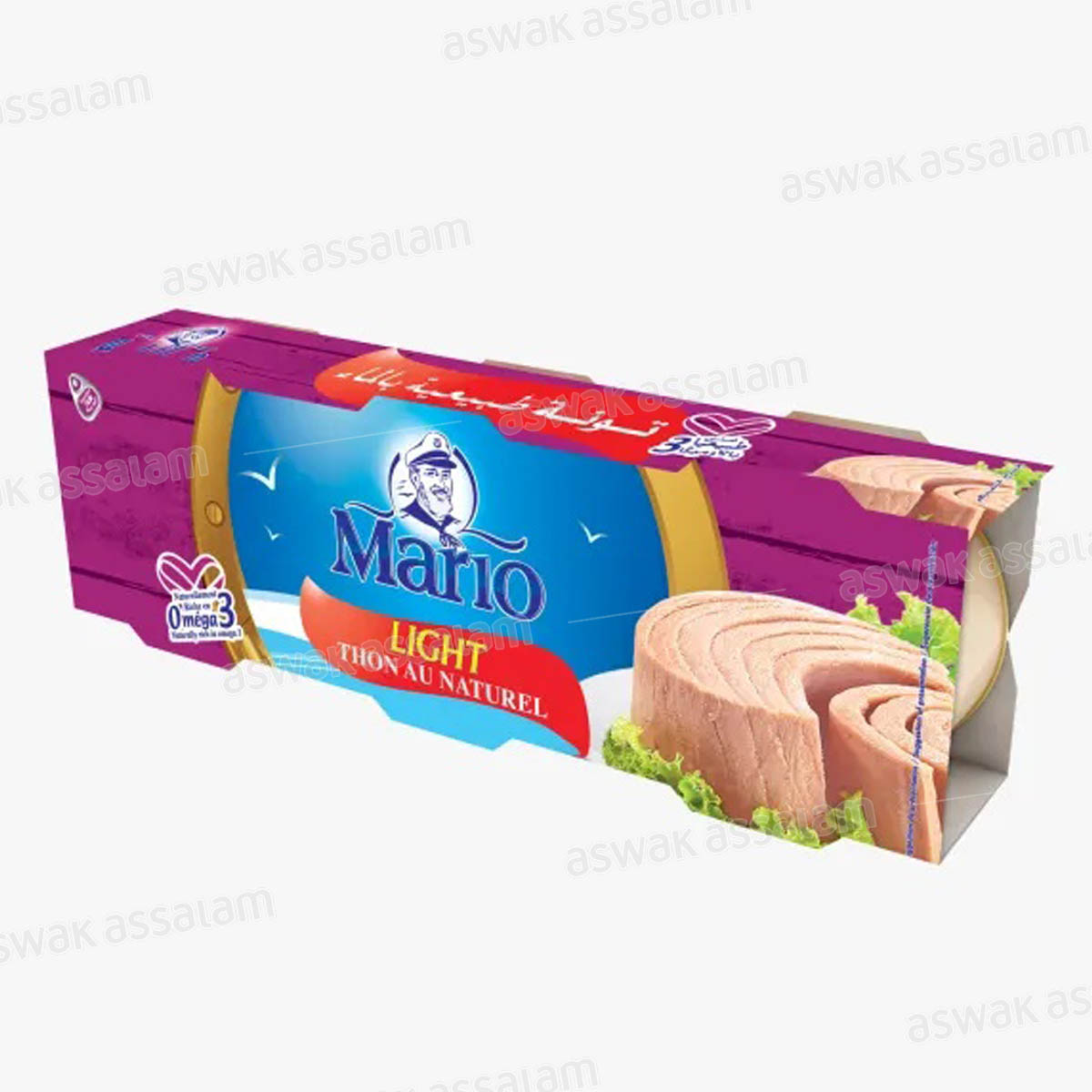 THON AU NATUREL LIGHT 3*80G MARIO