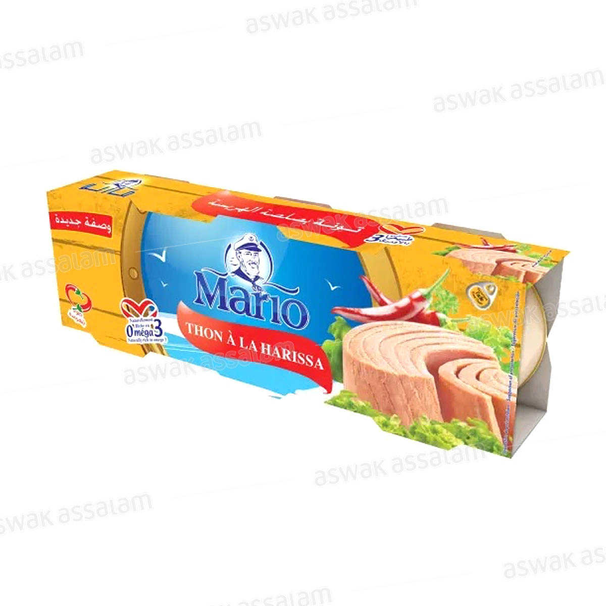 THON A LA HARISSA  3*80G MARIO