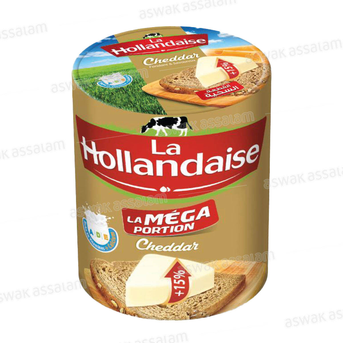 FROMAGE FONDU CHEDDAR 64 PORTIONS LA HOLLANDAISE