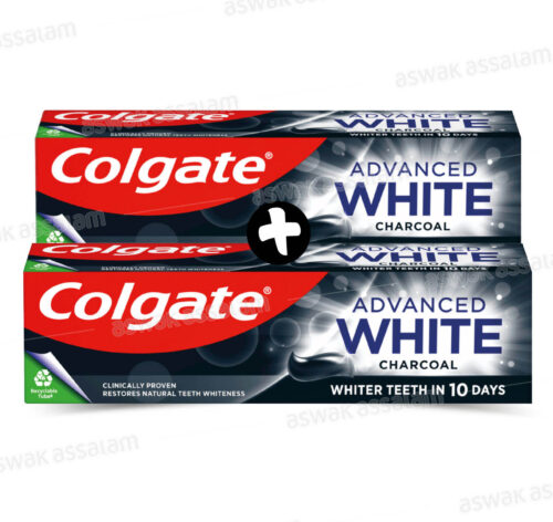 LOT DE 2 DENTIFRICES ADVANCED WHITE CHARBON COLGATE (-50% SUR LE 2EME)