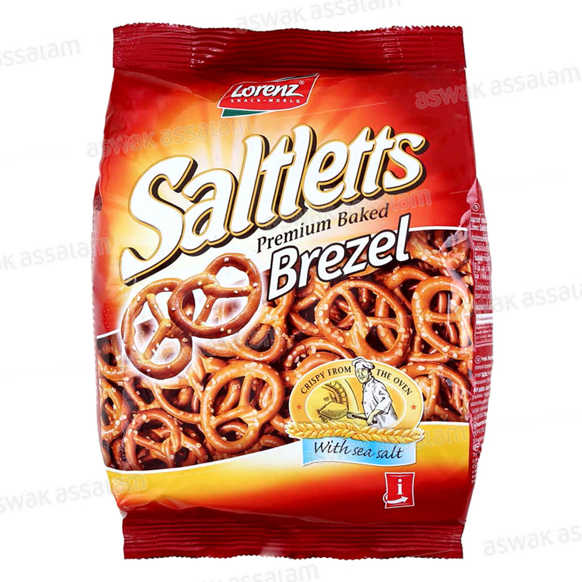 BRETZEL AU SEL DE MER SALTLETTS 150G LORENZ