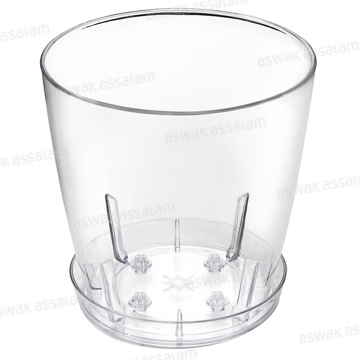 POT DE FLEURS TRANSPARENT 13*12CM ORCHID