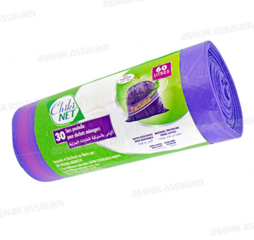 SAC POUBELLE PARFUME 60L 30 UNITES CHIKINET