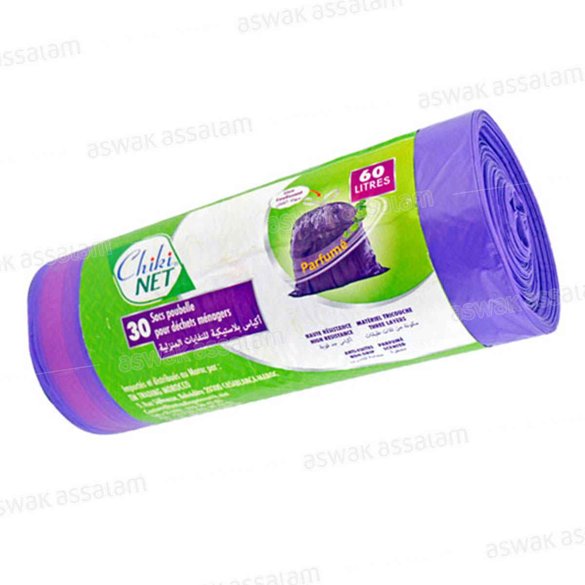 SAC POUBELLE PARFUME 60L 30 UNITES CHIKINET