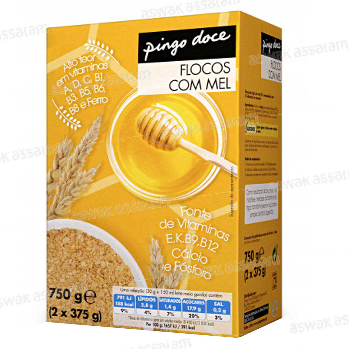 FLOCONS DE CEREALES AU MIEL 750G PINGO DOCE